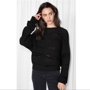 & Other Stories Mix knit Mohair Sweater